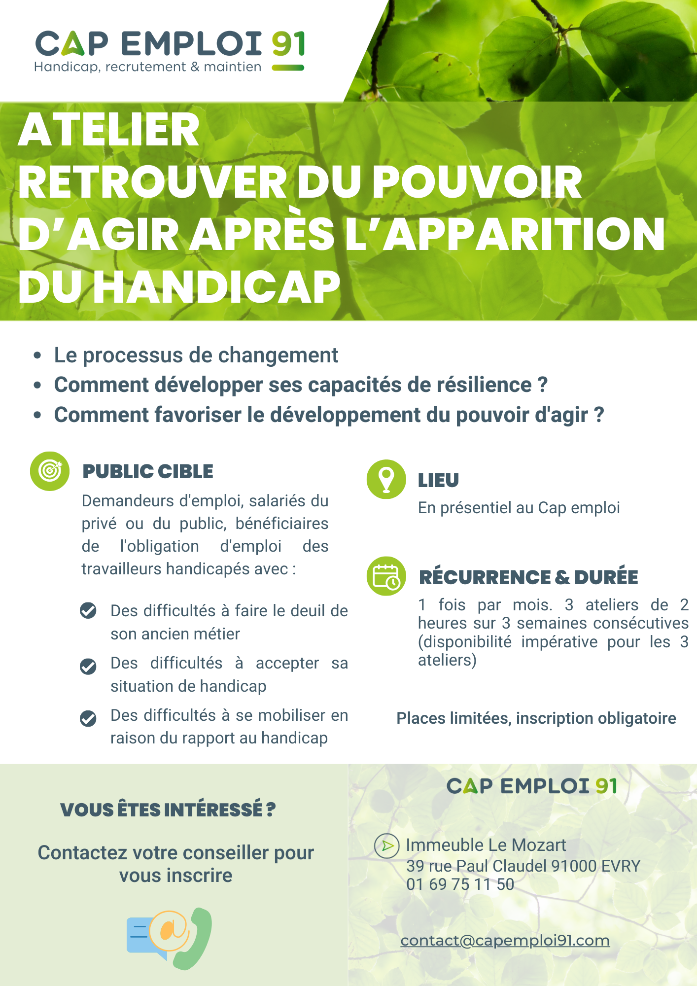 Atelier Rétablissement